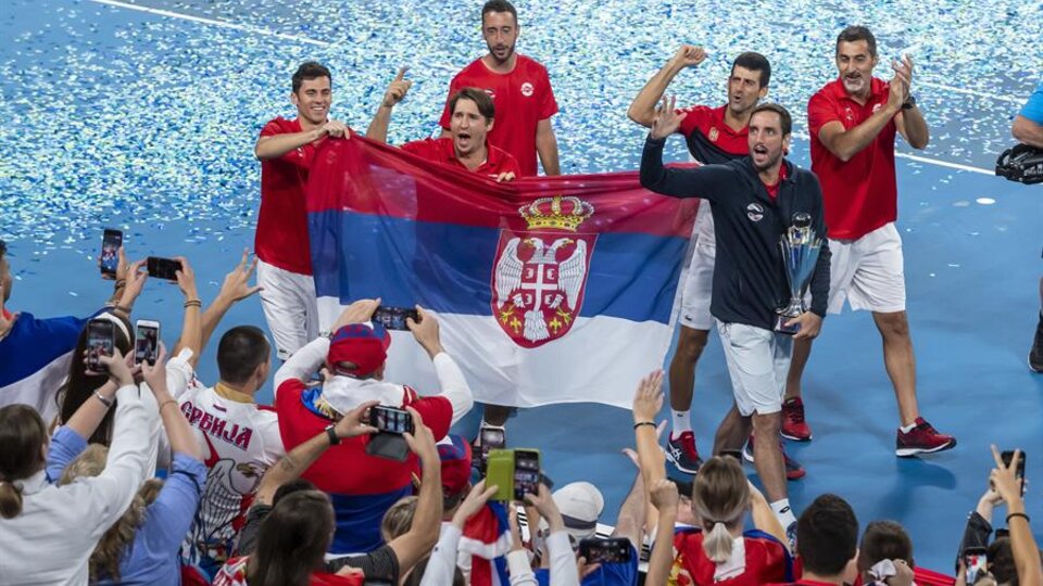 Copa ATP: Serbia le ganó a España y se adjudicó la primera edición del torneo