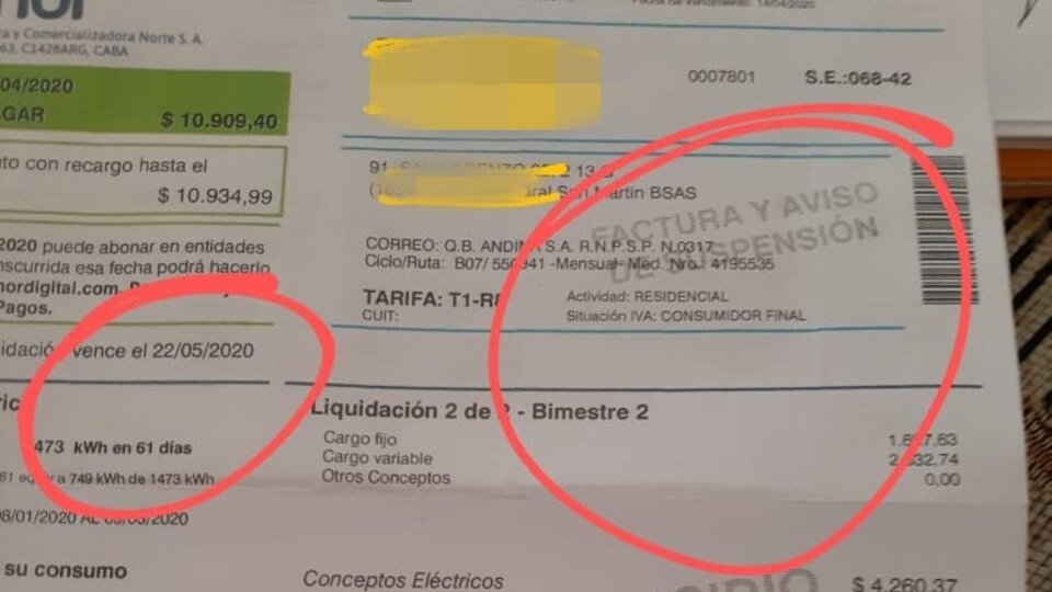 Por La Cuarentena Las Empresas De Gas Y Luz Envian Pagina12