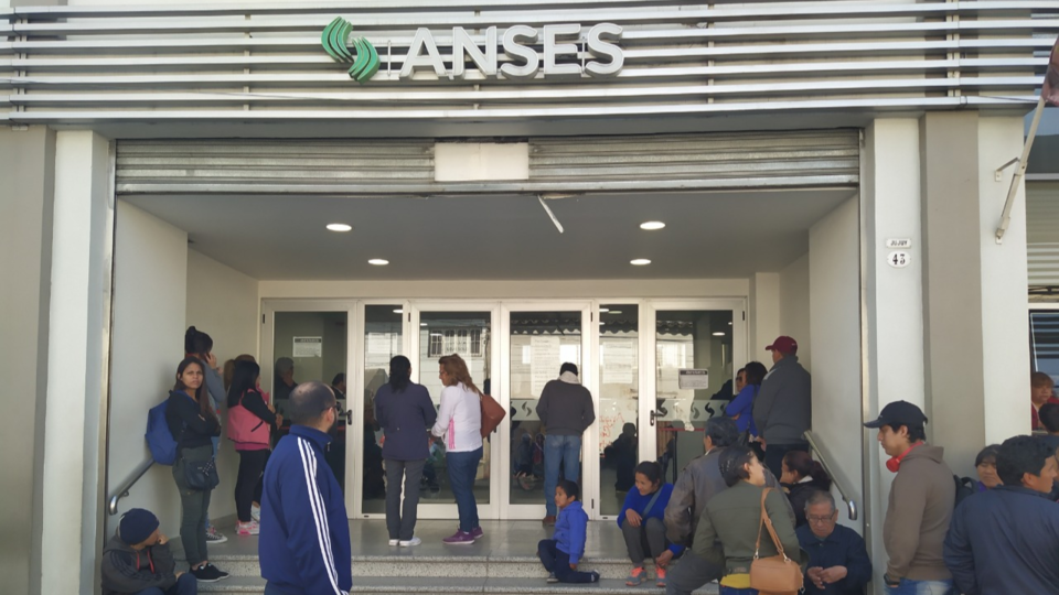 La sede de la Anses de calle Jujuy
