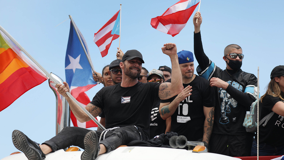 Ricky Martin, Residente y Bad Bunny celebraron la renuncia del gobernador de Puerto Rico.