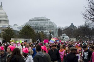 Mujeres en marcha contra Trump (Fuente: AFP)