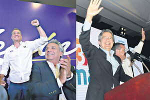 Lenín Moreno ganó y quedaba en suspenso el ballottage (Fuente: AFP)