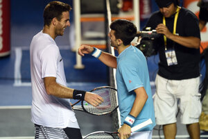 Djokovic "fue justo ganador" admitió Del Potro (Fuente: AFP)