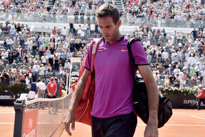 Del Potro quedó fuera del ATP de Lyon (Fuente: AFP)