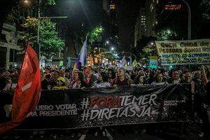 Brasil se moviliza al grito de "Diretas ja"