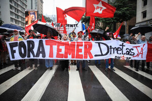 Sigue el grito de "Fora Temer" en las calles de Brasil (Fuente: EFE)