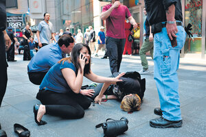 Pánico en Times Square por un atropello masivo (Fuente: AFP)