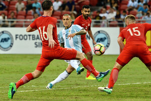 Argentina goleó a Singapur (Fuente: AFP)