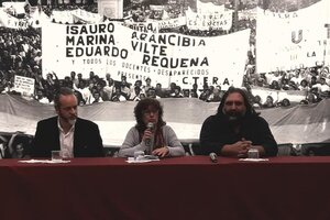 Movilizados contra el recorte (Fuente: Ctera)