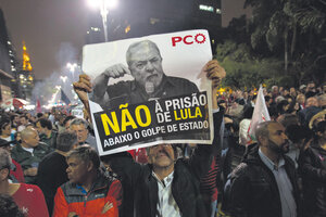 En San Pablo, cientos de simpatizantes del ex presidente brasileño salieron a protestar a las calles.