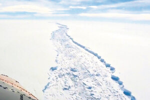 Un billón de toneladas de hielo a la deriva (Fuente: DyN)