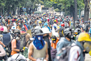 Otra marcha opositora en Venezuela (Fuente: AFP)