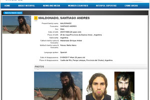 Interpol se suma a la búsqueda de Santiago (Fuente: DyN)