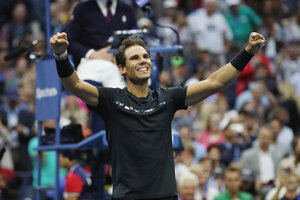 Nadal no le dio chances a Anderson (Fuente: AFP)