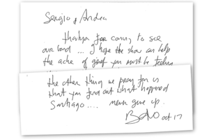 La carta de Bono por Santiago