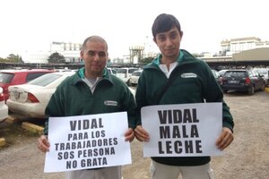 "Vidal, persona no grata para los trabajadores" (Fuente: Atilra)