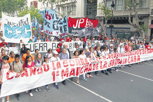 Un reclamo juvenil contra la violencia policial (Fuente: Leandro Teysseire)