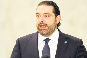 Renuncia de Hariri en Líbano (Fuente: AFP)