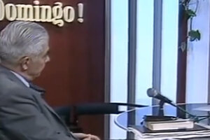 La entrevista de Mario Pereyra a Luciano Benjamín Menéndez (Fuente: Captura de YouTube)