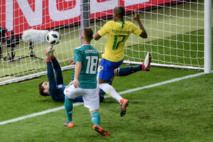 Brasil se dio el gusto ante Alemania (Fuente: EFE)