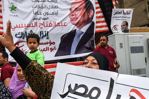 Al Sisi gana sin oposición