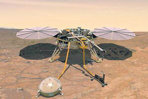 El robot de los terremotos en Marte