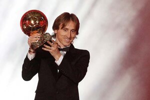 Luka Modric se quedó con el Balón de Oro (Fuente: EFE)