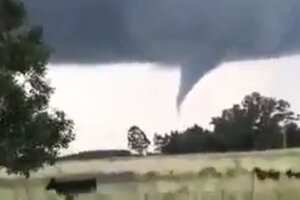 Un tornado atravesó Punta Indio (Fuente: Captura de pantalla)