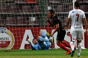 Huracán perdió en Brasil por la Copa Libertadores (Fuente: AFP)