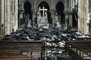 Notre Dame: los daños y lo que pudo salvarse (Fuente: LUDOVIC MARIN / AFP)