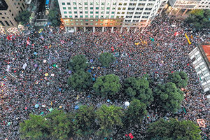 Primera revuelta masiva contra Jair Bolsonaro