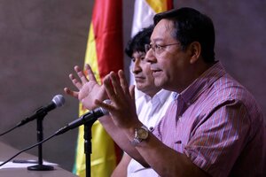 Luis Arce: "Bolivia está sin democracia" (Fuente: Bernardino Avila)