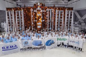 El nuevo satélite argentino, listo para ser lanzado (Fuente: NA)