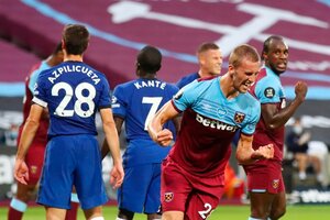 West Ham superó a Chelsea y sigue luchando por la permanencia (Fuente: EFE)