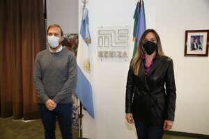 Malena Galmarini activó obras de saneamiento en Ezeiza