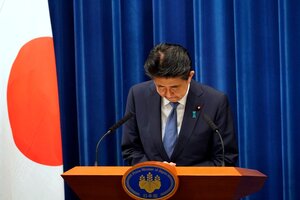 Renunció Shinzo Abe, primer ministro de Japón   (Fuente: AFP)