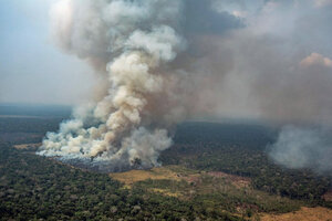 Bolsonaro dice que no crecieron los incendios en la Amazonía (Fuente: AFP)