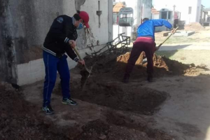 Cavó la fosa para enterrar a su madre fallecida por Covid-19 (Fuente: Gentileza Christian Ariel Rodríguez)