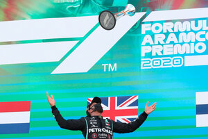 Hamilton ganó el GP de Barcelona y destronó a Schumacher (Fuente: AFP)