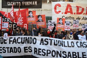 Organizaciones sociales marcharon por Facundo Castro (Fuente: NA)