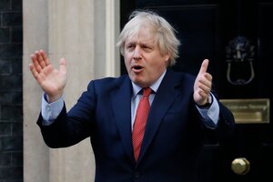 Boris Johnson matizó su negativa al uso de tapabocas en colegios (Fuente: AFP)