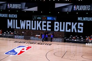 NBA: Cancelaron la jornada por la histórica protesta de los Milwaukee Bucks   (Fuente: AFP)