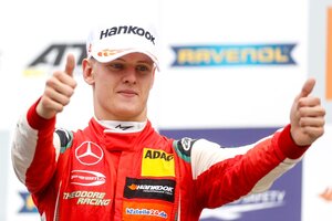 La increíble largada del hijo de Schumacher en su primer triunfo de F2 (Fuente: DPA)