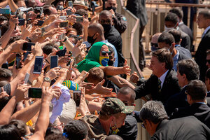 Bolsonaro encabezó una celebración de la independencia sin desfile militar (Fuente: EFE)