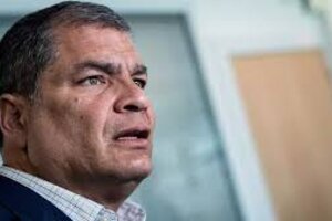 Rafael Correa aseguró que, pese a la persecución, su partido va a "arrasar" en las elecciones (Fuente: AFP)