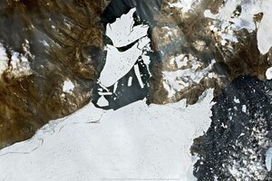 Cambio climático: un enorme bloque de hielo se desprendió de Groenlandia (Fuente: AFP)