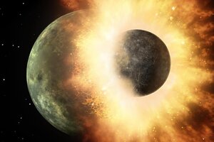 Un estudio de la NASA comprobó que la Luna se originó por el choque de dos planetas (Fuente: NASA)