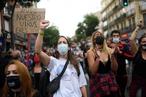 Coronavirus en España: el sur de Madrid se rebela contra la cuarentena selectiva (Fuente: AFP)