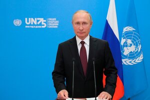 Putin en la ONU: el presidente ruso afirmó que la vacuna Sputnik V es "segura y  efectiva" (Fuente: EFE)