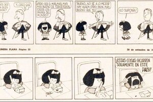 La primera historieta de Mafalda